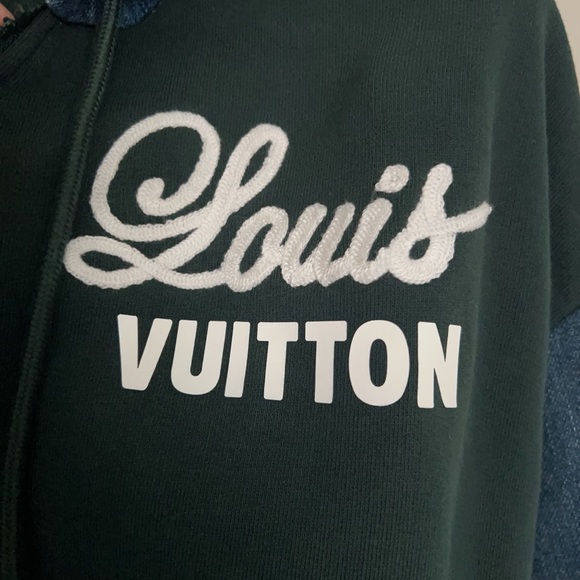Authentic Louis Vuitton Hybrid Hoodie Denim Jacket - Picture 6 of 12